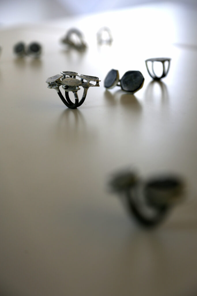 Ring, Edelstahl, Emaille, Julika Müller 2012
